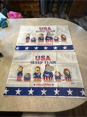 USA Sleep Team Official Pillowcase Set - Patriotic Red, White & Blue